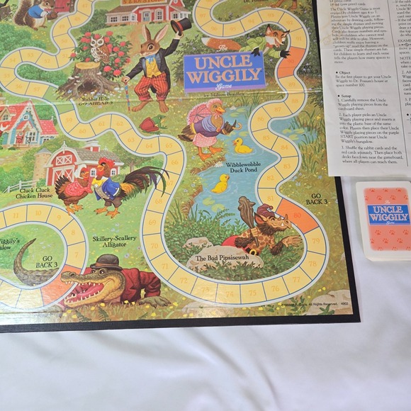 Uncle Wiggily Vintage Board Game 1988 Complete Great Condition Milton Bradley - Picture 6 of 13